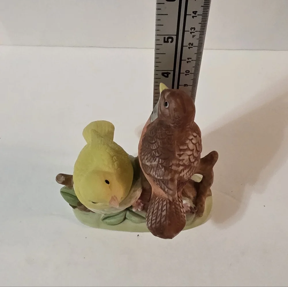 Vtg Birds On Nest Salt Pepper Shaker Set #244
